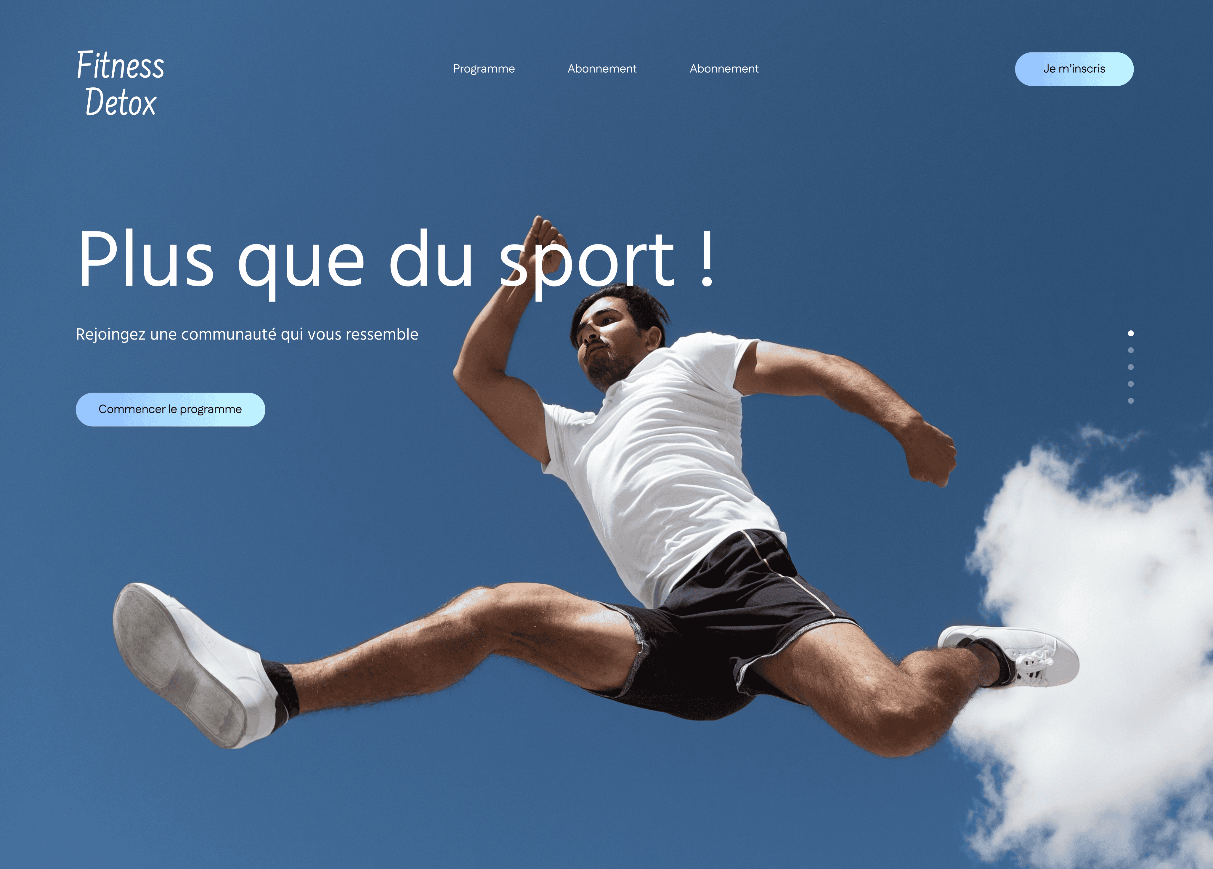 Fitness Website Mockup