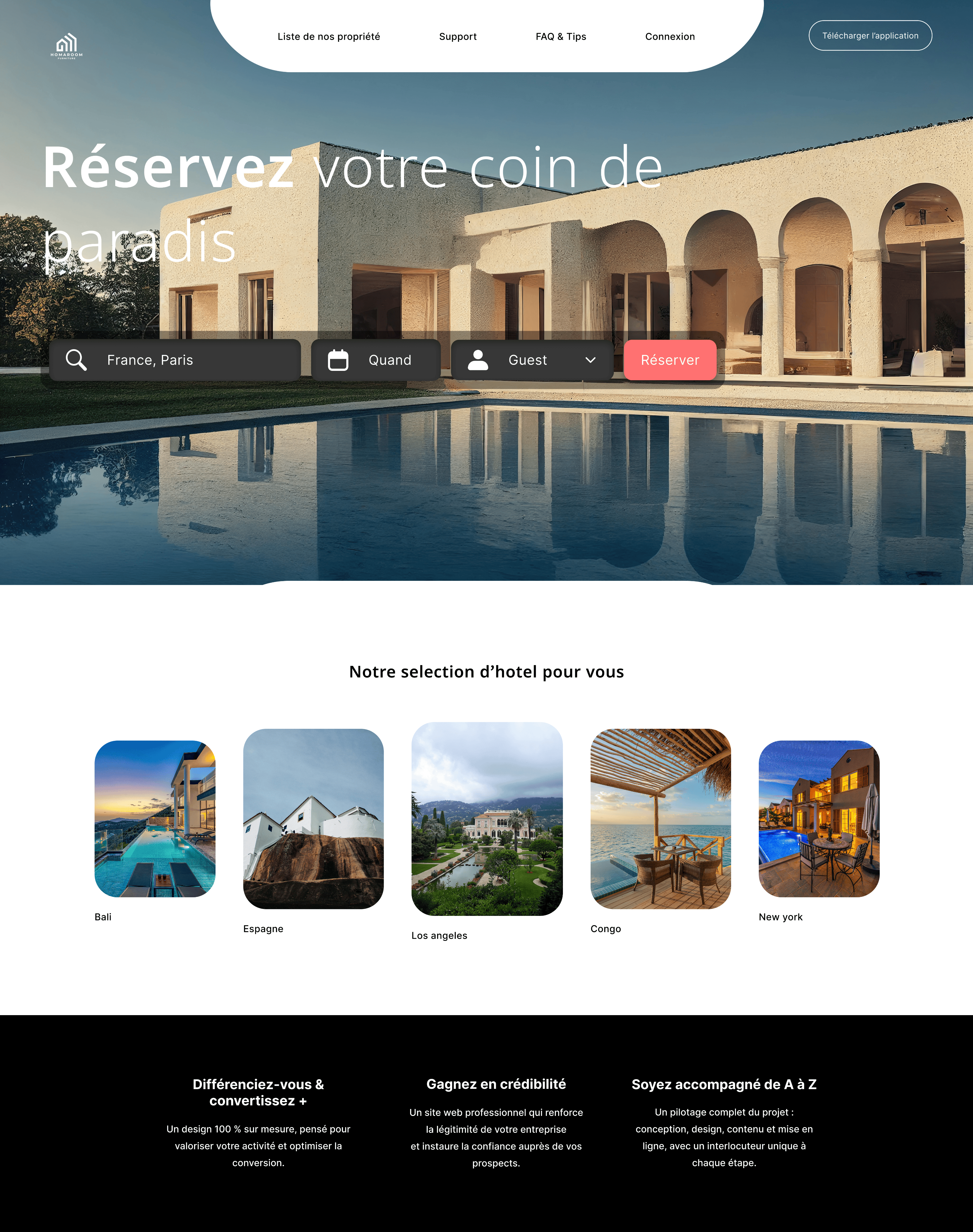Hotel Platform Full Mockup