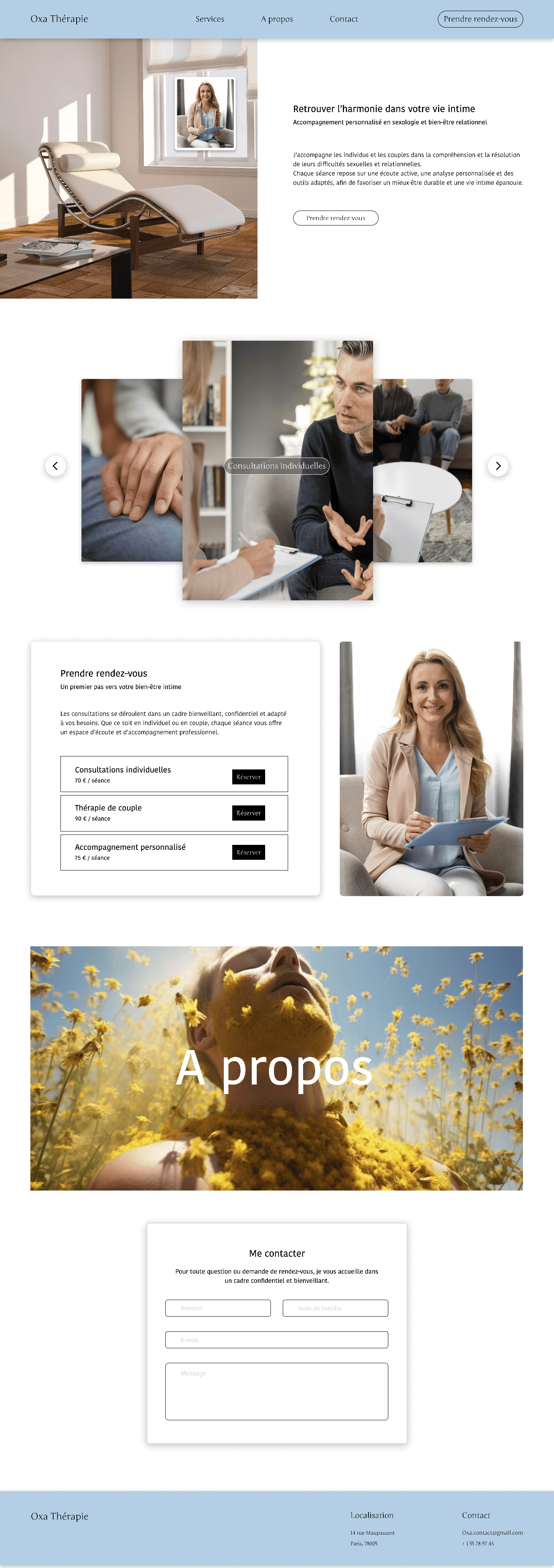 Therapy Platform Full Mockup